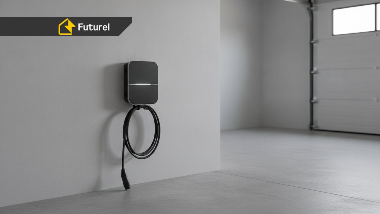 Wallbox 11 kW zamontowany w garażu domu jednorodzinnego w Krakowie — ładowarka do samochodu elektrycznego
